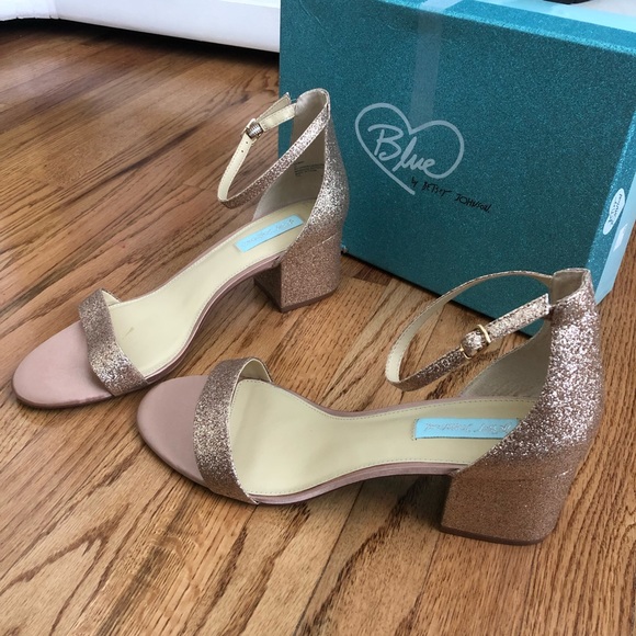 rose gold evening sandals